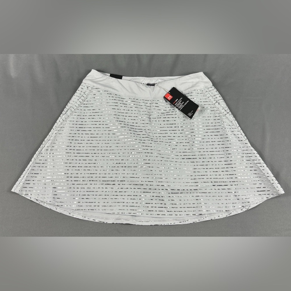 Under Armour Womens Golf Skort Printed Medium Gray Polyester Spandex